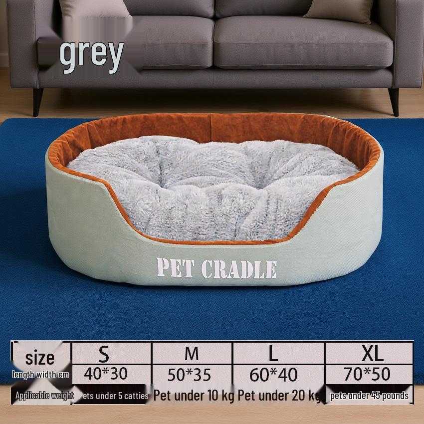 All-Season Plush Cat & Dog Bed: Washable, Warm, Available in Various Sizes Small
All-Season Plush Cat & Dog Bed: Washable, Warm, Available in Various Sizes Small