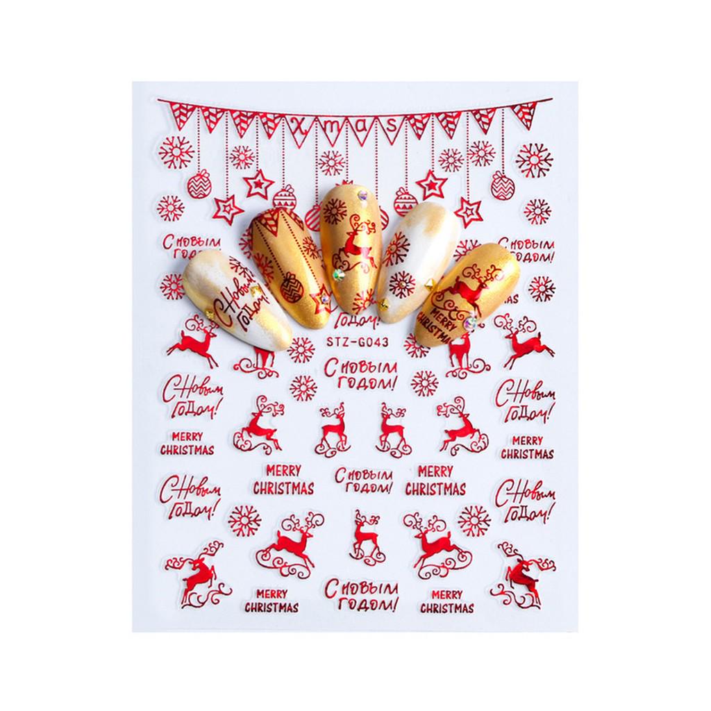 Christmas Nail Art Stickers Holiday Themed Nail Decals Reindeer Tree Candy Cane Pattern Nail Decoration Sheet for Manicure красный
Christmas Nail Art Stickers Holiday Themed Nail Decals Reindeer Tree Candy Cane Pattern Nail Decoration Sheet for Manicure красный