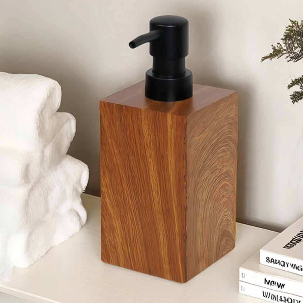 Walnut Wood Texture 500ml Resin Dispenser Bottle for Hotel/Home Bathroom Shampoo/Body Wash/Lotion Refillable Pump
Walnut Wood Texture 500ml Resin Dispenser Bottle for Hotel/Home Bathroom Shampoo/Body Wash/Lotion Refillable Pump