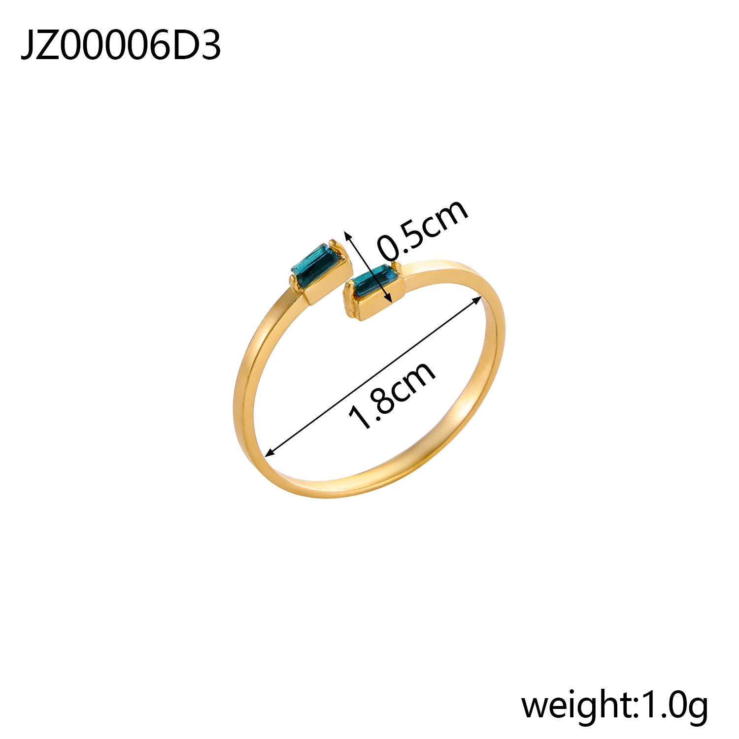 CARLIDANA Stainless Steel Colorful Square Zircon Ring for Woman Gold Color Simple Style Open Ring Fashion Jewelry Dropshipping resizable
CARLIDANA Stainless Steel Colorful Square Zircon Ring for Woman Gold Color Simple Style Open Ring Fashion Jewelry Dropshipping resizable