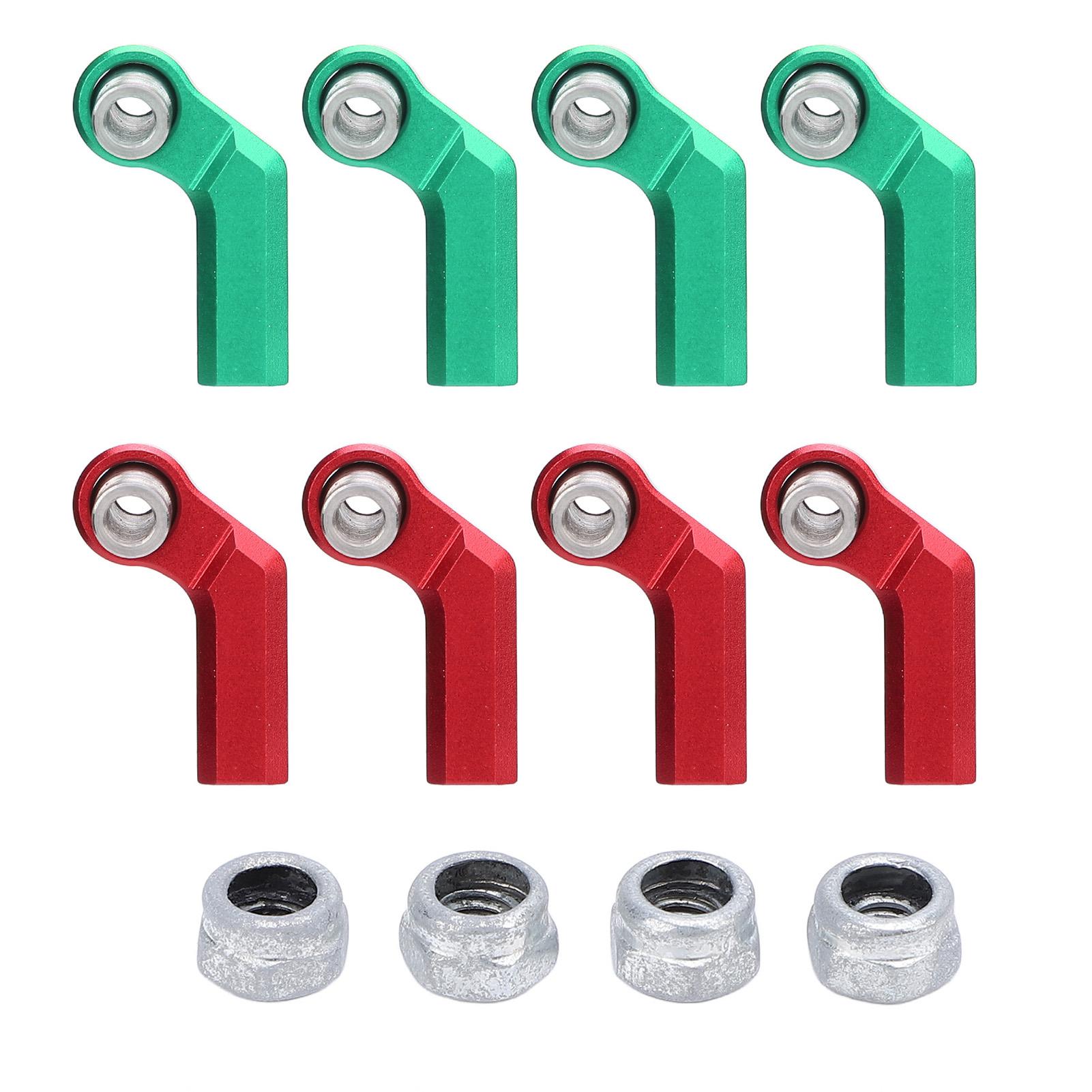 4 Set RC Link Rod End Alloy M4 Curved CW 7mm Ball Joint Head Set for 1/10 Model Car Green
4 Set RC Link Rod End Alloy M4 Curved CW 7mm Ball Joint Head Set for 1/10 Model Car Green