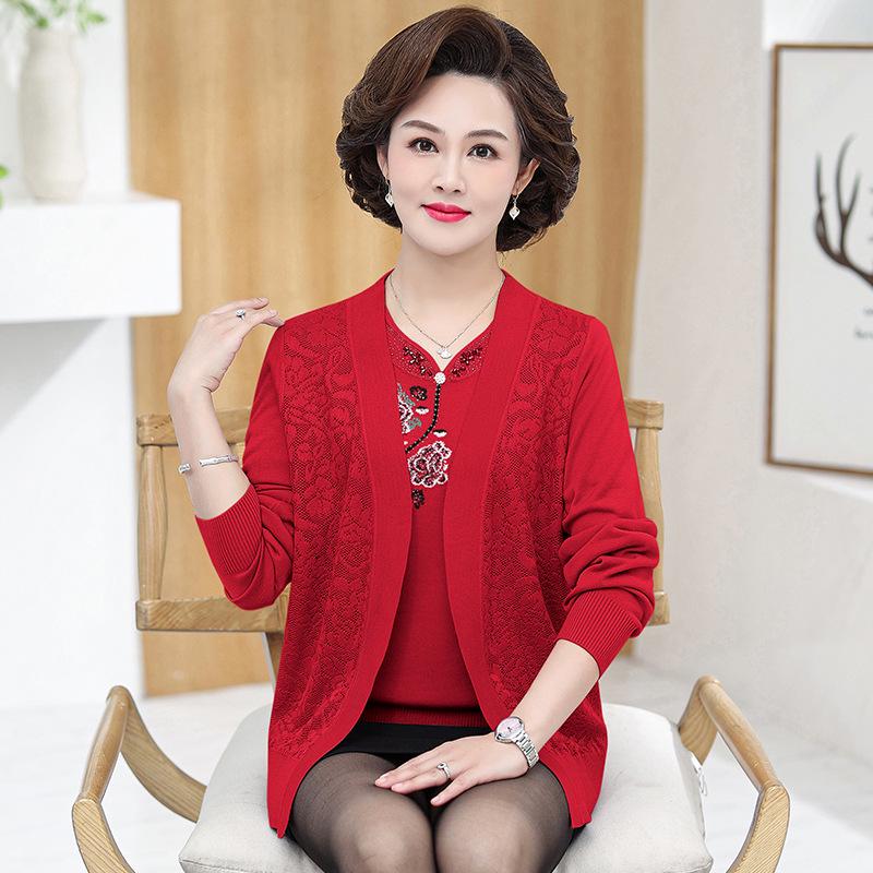 Stylish Spring & Autumn Jacket and Short Sleeve T-shirt Set for Middle-aged Women XL (100-110 lbs) красный
Stylish Spring & Autumn Jacket and Short Sleeve T-shirt Set for Middle-aged Women XL (100-110 lbs) красный