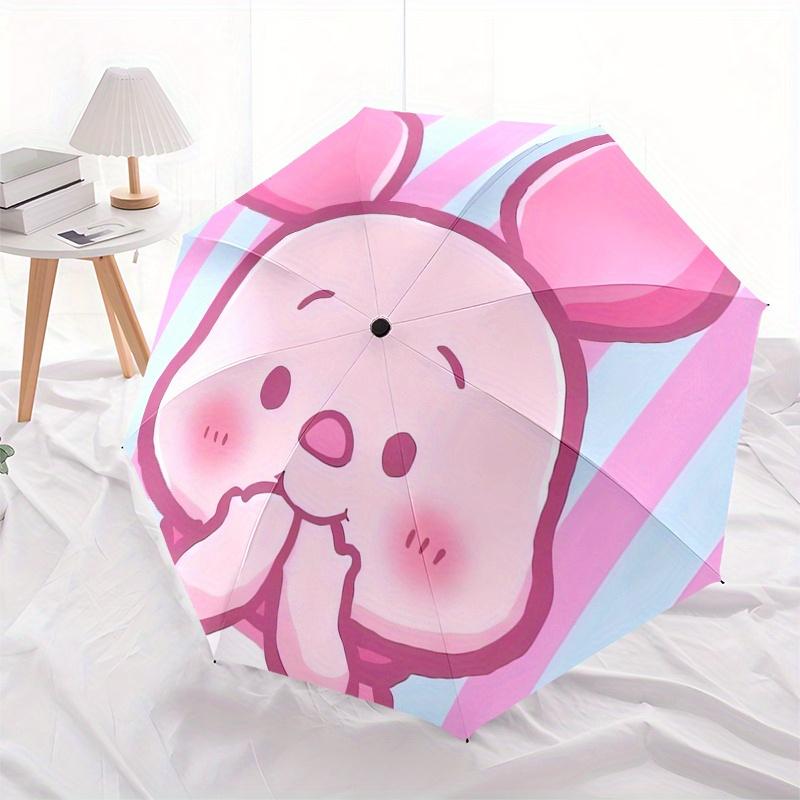 Piglet,Butterfly Theme Automatic Compact Folding Cute Umbrella - Portable and Durable, 8-Bone Iron Umbrella for All Weather0707097
Piglet,Butterfly Theme Automatic Compact Folding Cute Umbrella - Portable and Durable, 8-Bone Iron Umbrella for All Weather0707097