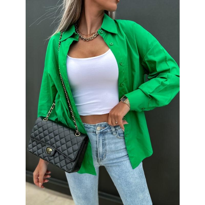 YYFS женские модные повседневные весенне-осенние однотонные рубашки-поло с длинным рукавом с принтом и воротником, блузки и рубашки M зелёный
YYFS женские модные повседневные весенне-осенние однотонные рубашки-поло с длинным рукавом с принтом и воротником, блузки и рубашки M зелёный