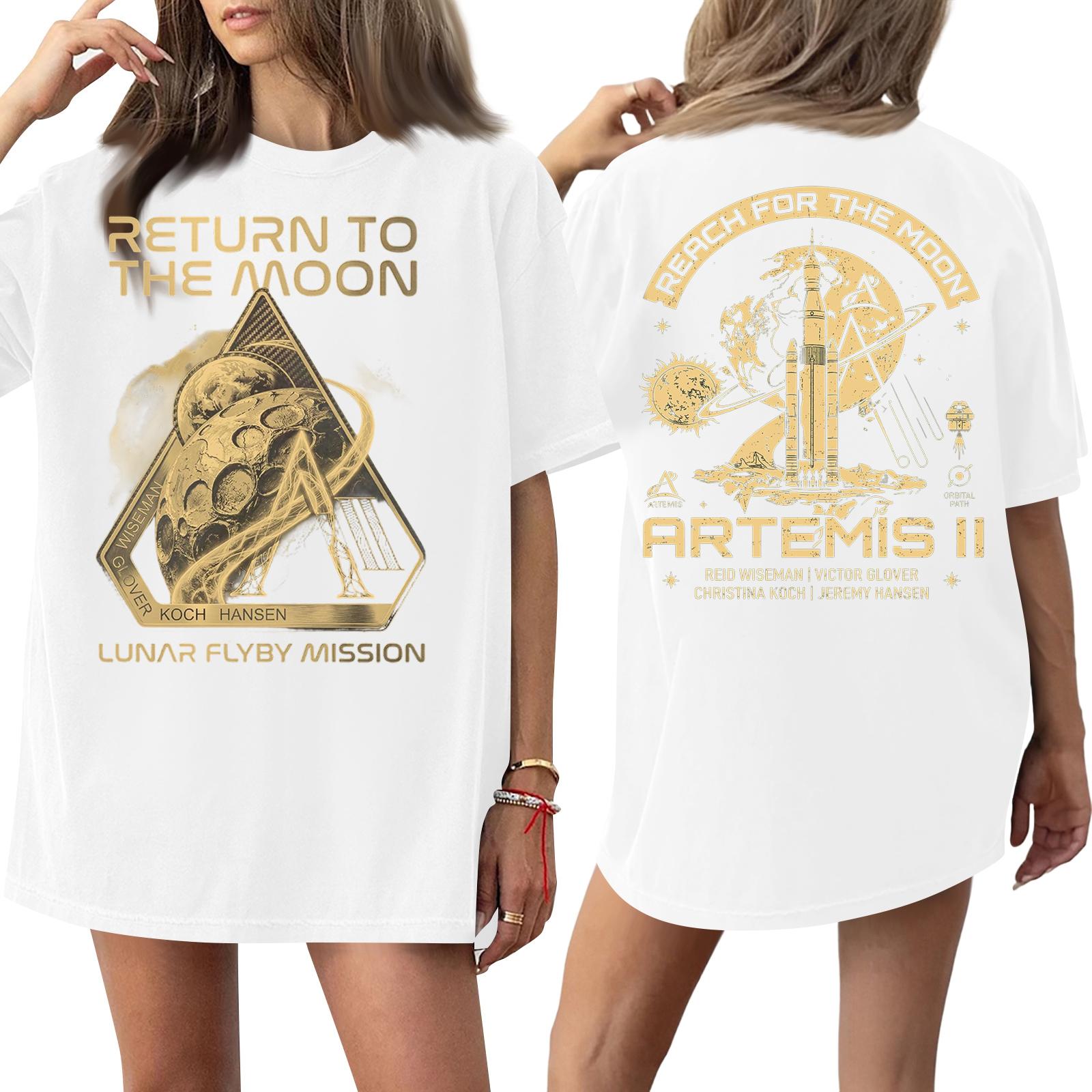 Women Crew Neck Casual Short Sleeve Printed T Shirt Top Featuring Lunar Flyby Mission Graphic and Loose Fit Design L белый
Women Crew Neck Casual Short Sleeve Printed T Shirt Top Featuring Lunar Flyby Mission Graphic and Loose Fit Design L белый