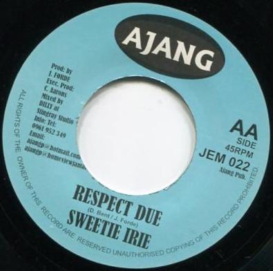 7inch Record MADELEINE SWEETIE IRIE The Beach Respect Due JEM022 Ajang Jamaica Reggae Ska Dub Used
7inch Record MADELEINE SWEETIE IRIE The Beach Respect Due JEM022 Ajang Jamaica Reggae Ska Dub Used