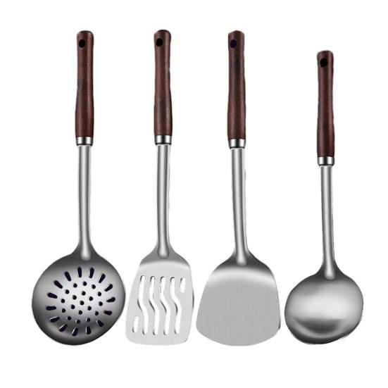 4PCS Kitchenware Set Stainless Steel Cooking Utensils with Anti-Slip Scalding Protection Handles Utensils for Kitchen Cafes Restaurants Size#4pcs
4PCS Kitchenware Set Stainless Steel Cooking Utensils with Anti-Slip Scalding Protection Handles Utensils for Kitchen Cafes Restaurants Size#4pcs