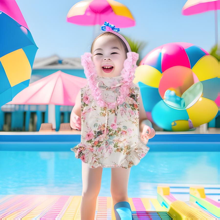 Girls Floral Summer Swimsuit 2025: Quick-Dry, One-Piece with Beautiful Back Design Size 130 (Recommended Height: ~120cm)
Girls Floral Summer Swimsuit 2025: Quick-Dry, One-Piece with Beautiful Back Design Size 130 (Recommended Height: ~120cm)