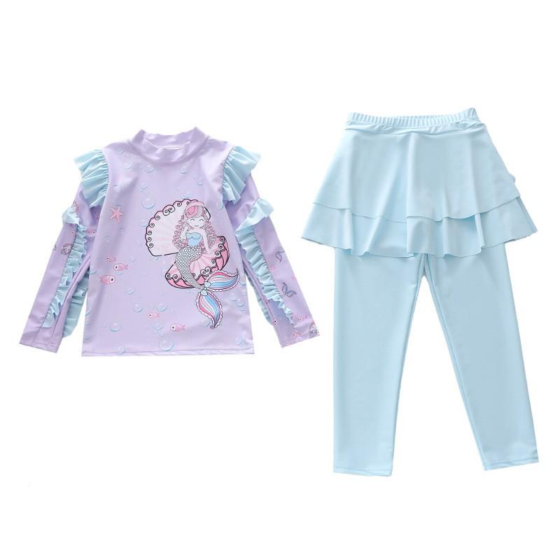 2026 Girls Mermaid Two-Piece Long Sleeve Swimsuit for Kids, CPC Certified 5XL (140-150cm, 65-75 kg)
2026 Girls Mermaid Two-Piece Long Sleeve Swimsuit for Kids, CPC Certified 5XL (140-150cm, 65-75 kg)