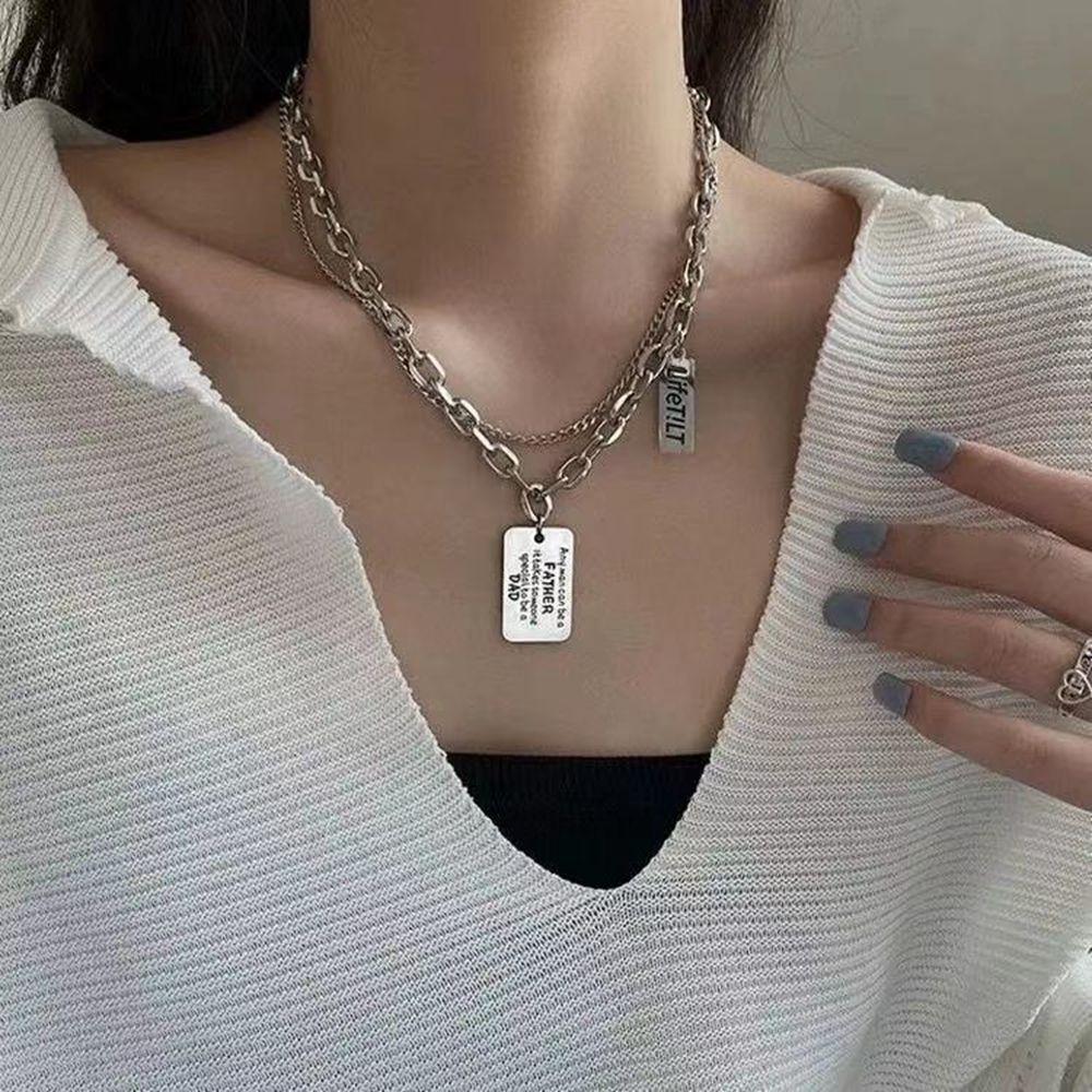 Thick Chain Men Necklace Korean Style Necklace Women Clavicle Chain Punk Necklace Letter Necklace
Thick Chain Men Necklace Korean Style Necklace Women Clavicle Chain Punk Necklace Letter Necklace