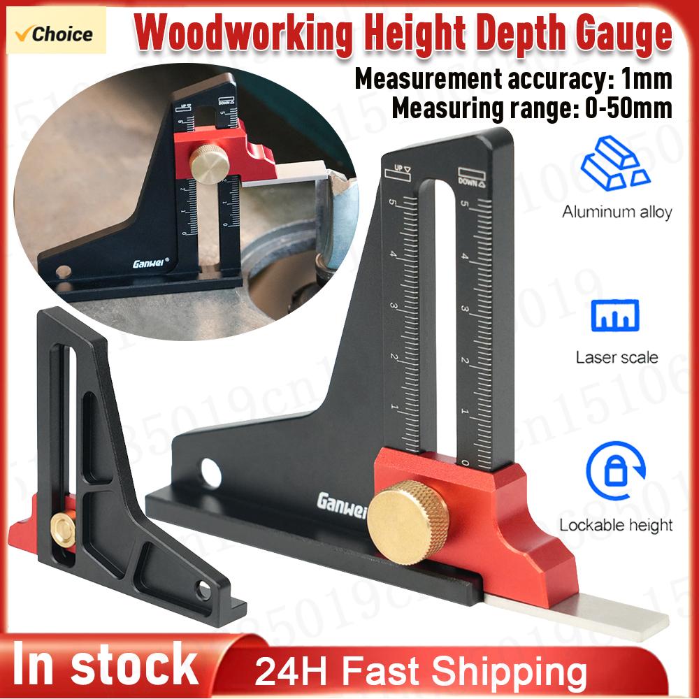 Adjustable Height Depth Measuring Gauge for Milling Cutter Trimming Machine Saw Blade Woodworking Height Gauge Tools
Adjustable Height Depth Measuring Gauge for Milling Cutter Trimming Machine Saw Blade Woodworking Height Gauge Tools