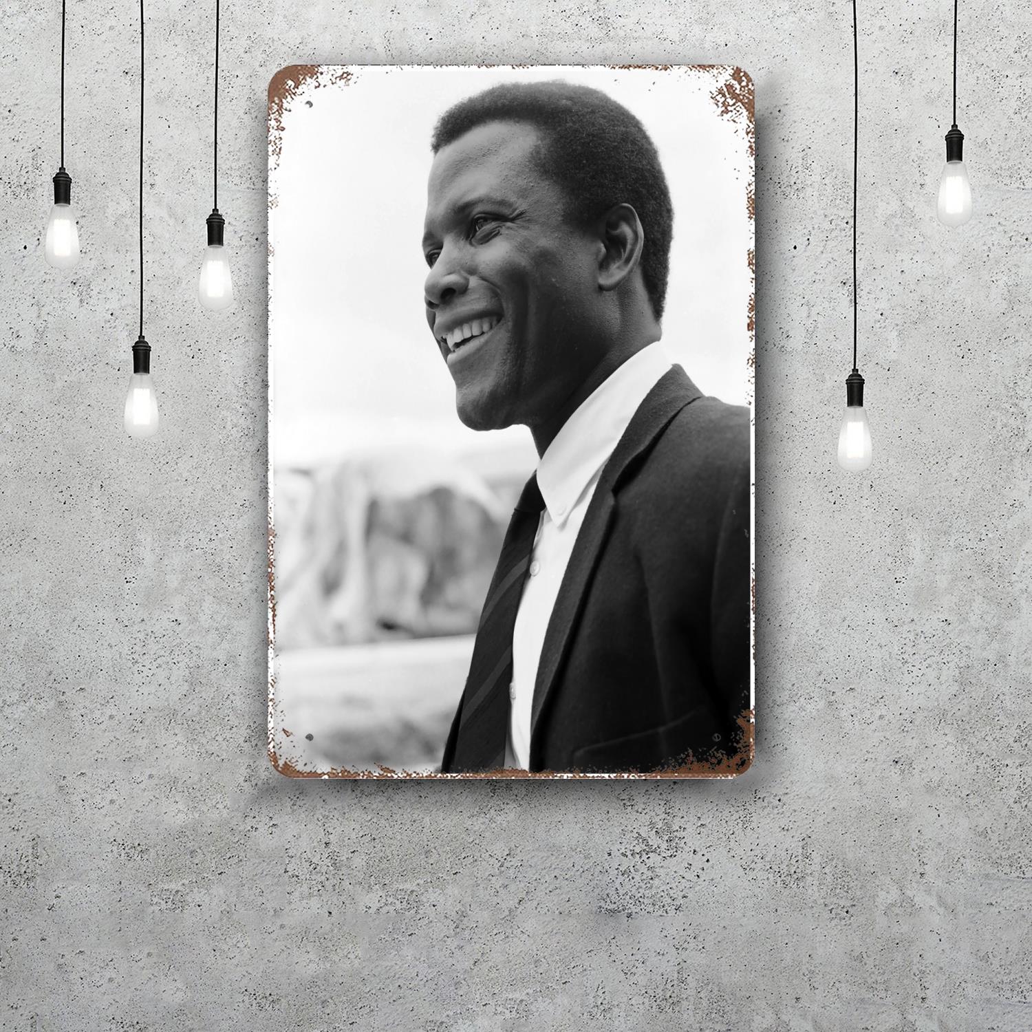 sidney poitier Actor Tin Sign Home Decor Wall Decor Art Wall Mural Room Decoration Decor Retro Metal Sign Plate Bar Posters 20x30cm(7.8x11.8inch)
sidney poitier Actor Tin Sign Home Decor Wall Decor Art Wall Mural Room Decoration Decor Retro Metal Sign Plate Bar Posters 20x30cm(7.8x11.8inch)