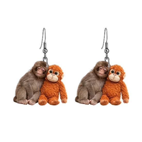 1 Pair Acrylic Monkey Dangle Earrings 2D Flat Monkey Hook Earrings Hypoallergenic Women Animal Drop Earrings Fashion Jewelry Fans H
1 Pair Acrylic Monkey Dangle Earrings 2D Flat Monkey Hook Earrings Hypoallergenic Women Animal Drop Earrings Fashion Jewelry Fans H