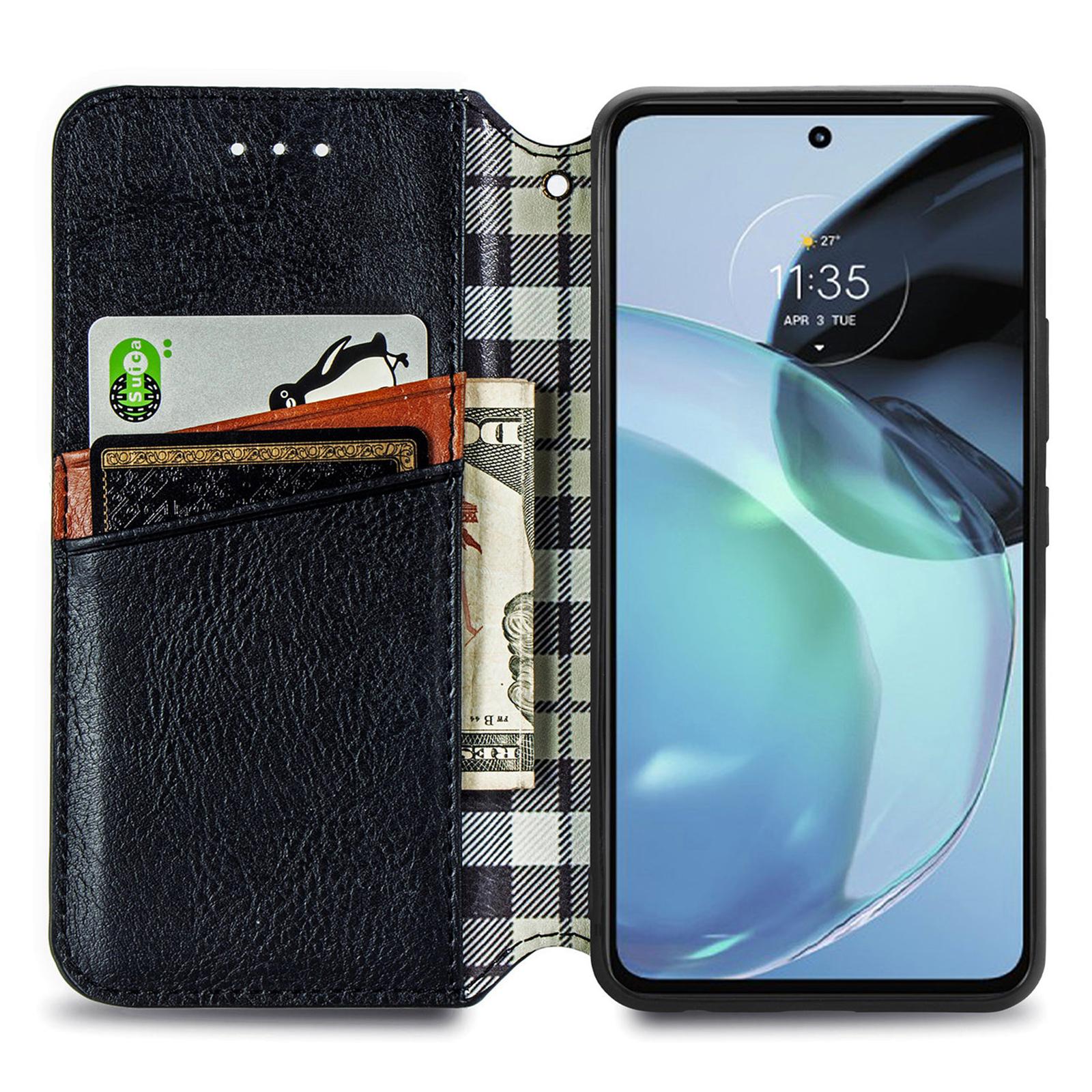 For Motorola Moto G72 4G PU Leather Case Rhombus Imprint Wallet Stand Phone Cover Black
For Motorola Moto G72 4G PU Leather Case Rhombus Imprint Wallet Stand Phone Cover Black