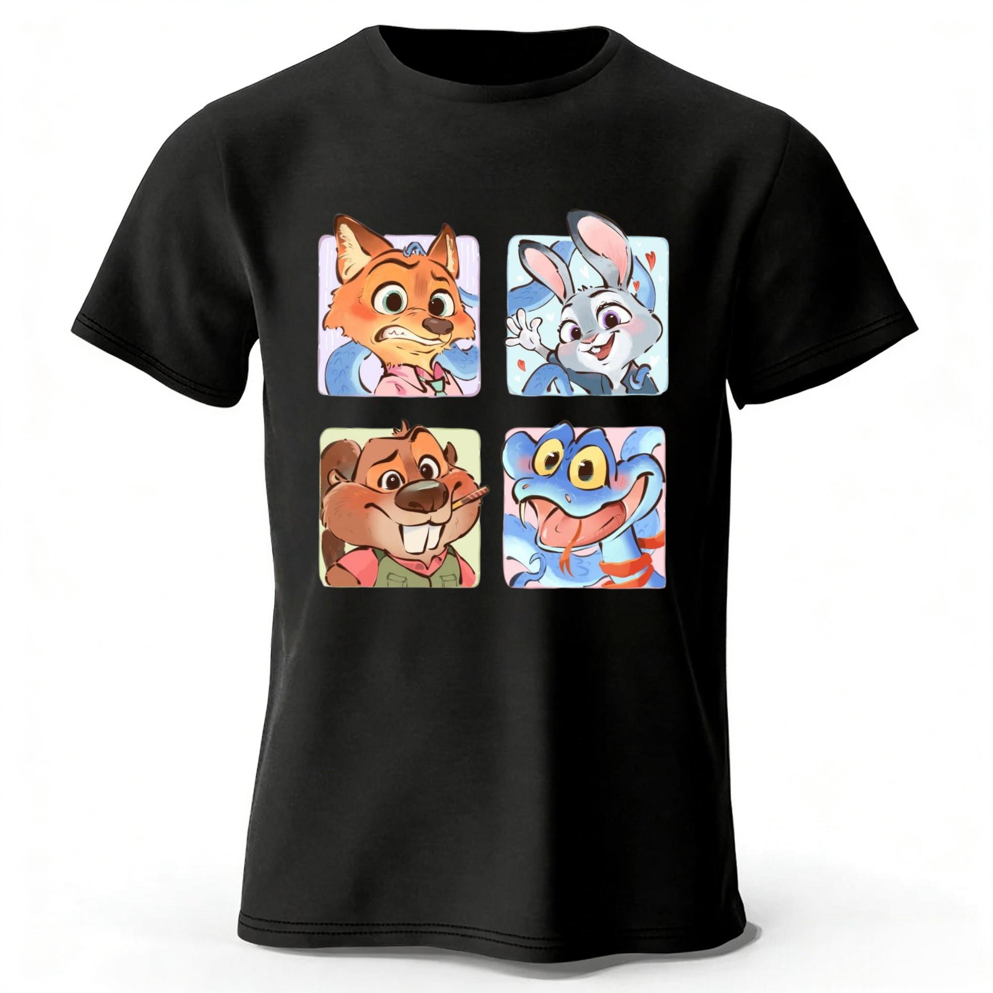 Crazy Zootopia 2 Couple Themed Pure Cotton Tshirt Menwomen Daily Casual Soft Highquality Plus Size Sports Short Sleeved Shirt S
Crazy Zootopia 2 Couple Themed Pure Cotton Tshirt Menwomen Daily Casual Soft Highquality Plus Size Sports Short Sleeved Shirt S