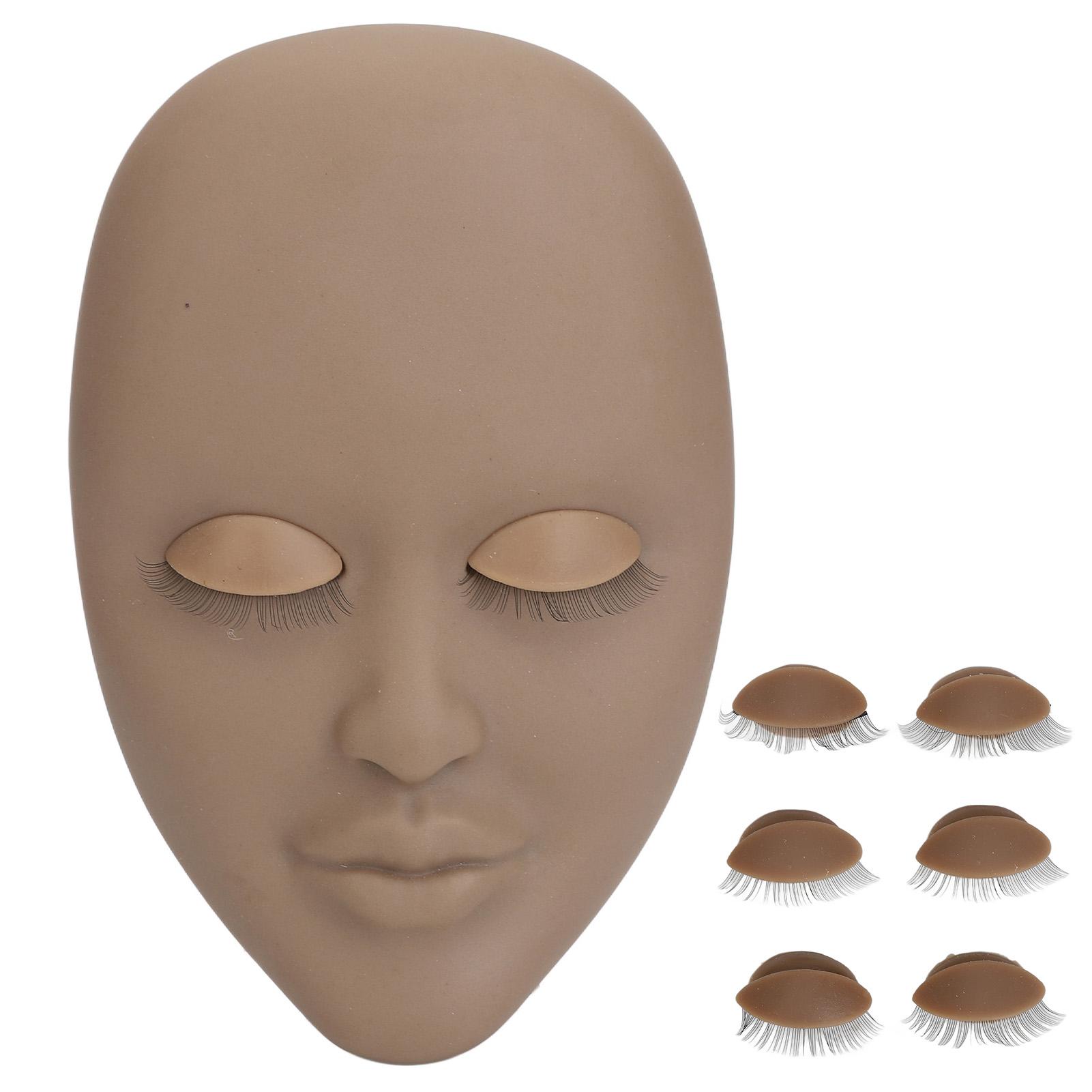 Eyelash Extension Face Mannequin 3 Pairs Removable Eyelids Single Layer Lash Extension Face Model коричневый
Eyelash Extension Face Mannequin 3 Pairs Removable Eyelids Single Layer Lash Extension Face Model коричневый