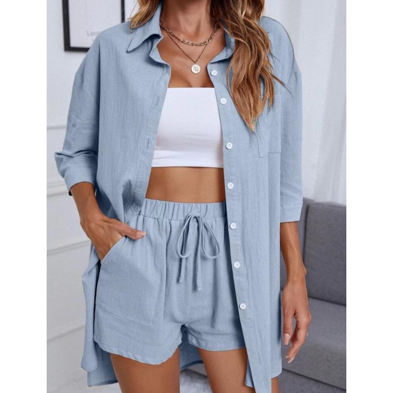 2023 Spring Women s Casual Patchwork Cotton Linen Two-Piece Set with Seven-Sleeves Large светло-синий
2023 Spring Women s Casual Patchwork Cotton Linen Two-Piece Set with Seven-Sleeves Large светло-синий