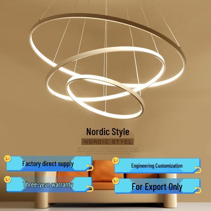 Nordic Modern Three-Ring Chandelier for Dining Room and Bedroom 2 rings 400+600
Nordic Modern Three-Ring Chandelier for Dining Room and Bedroom 2 rings 400+600