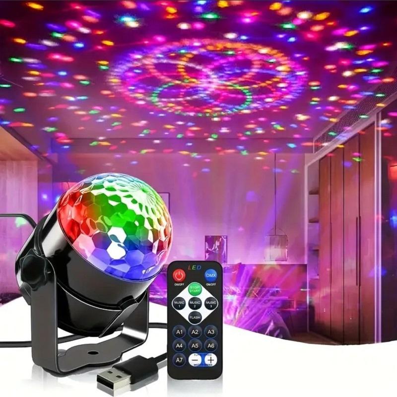 Music Sync LED Stage Disco Light With Remote Control Christmas Atmosphere Rotating Ball Lamp for Party Home KTV DJ Bar Xmas
Music Sync LED Stage Disco Light With Remote Control Christmas Atmosphere Rotating Ball Lamp for Party Home KTV DJ Bar Xmas