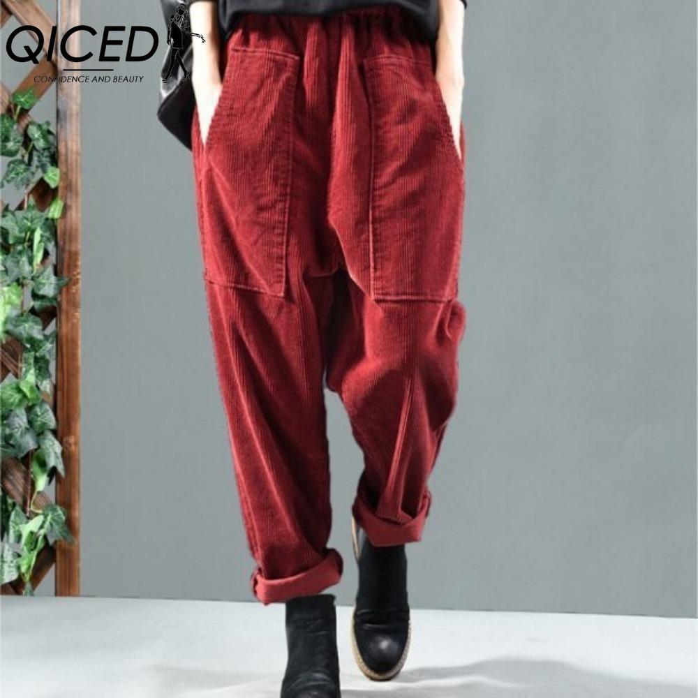 QICED 3 Color Corduroy Banana Pants with Elastic Waistband for Spring-autumn Period XXXXXL коричневий
QICED 3 Color Corduroy Banana Pants with Elastic Waistband for Spring-autumn Period XXXXXL коричневий