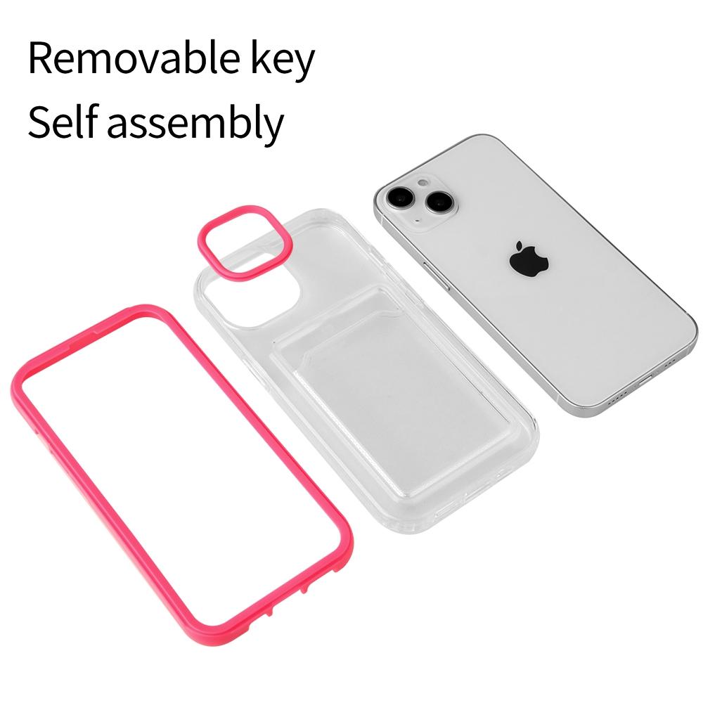 For iPhone 14 6.1 inch Soft TPU Transparent Back Colored Frame Case Card Slot Design Phone Shell Black
For iPhone 14 6.1 inch Soft TPU Transparent Back Colored Frame Case Card Slot Design Phone Shell Black