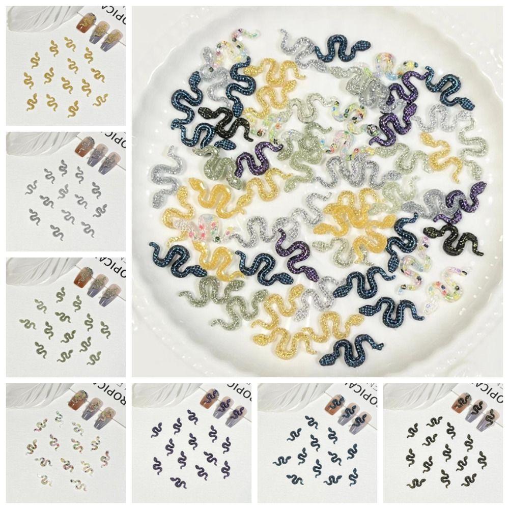 50 Pcs Mini Nail Art Decoration 3D Snake Nail Stickers DIY Snake Nail Art Accessories Manicurist 06
50 Pcs Mini Nail Art Decoration 3D Snake Nail Stickers DIY Snake Nail Art Accessories Manicurist 06