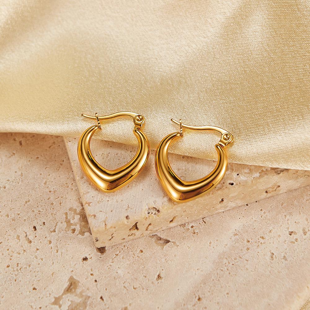 Luxe Geometric Heart Stud Earrings: Simple, Stylish, and Versatile Stainless Steel Jewelry for Women
Luxe Geometric Heart Stud Earrings: Simple, Stylish, and Versatile Stainless Steel Jewelry for Women