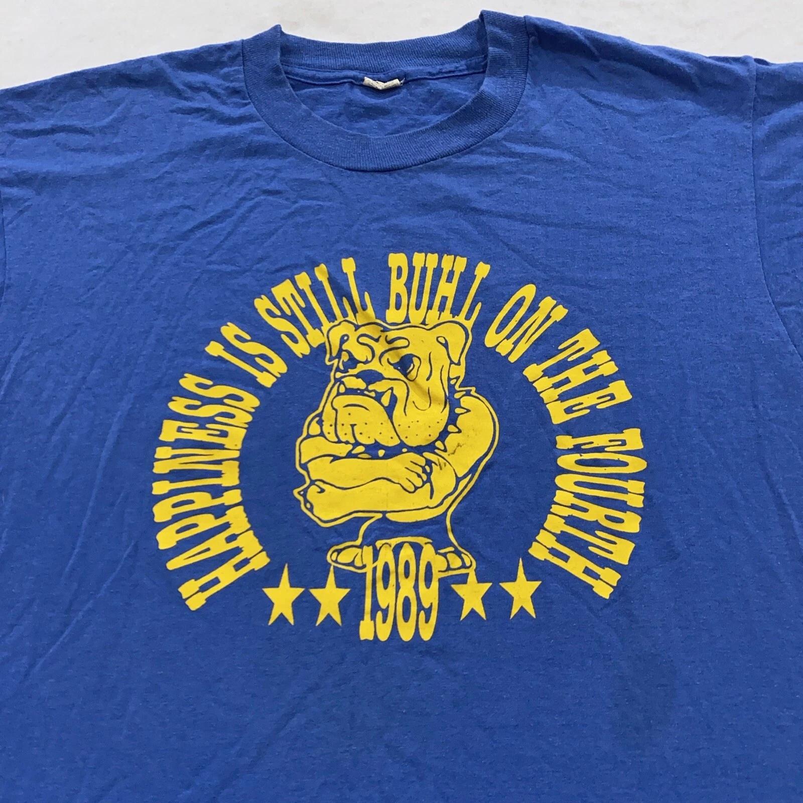 vintage 1989 Buhl Minnesota 4th Of July T-Shirt LARGE soft thin bulldogs 80s XL
vintage 1989 Buhl Minnesota 4th Of July T-Shirt LARGE soft thin bulldogs 80s XL