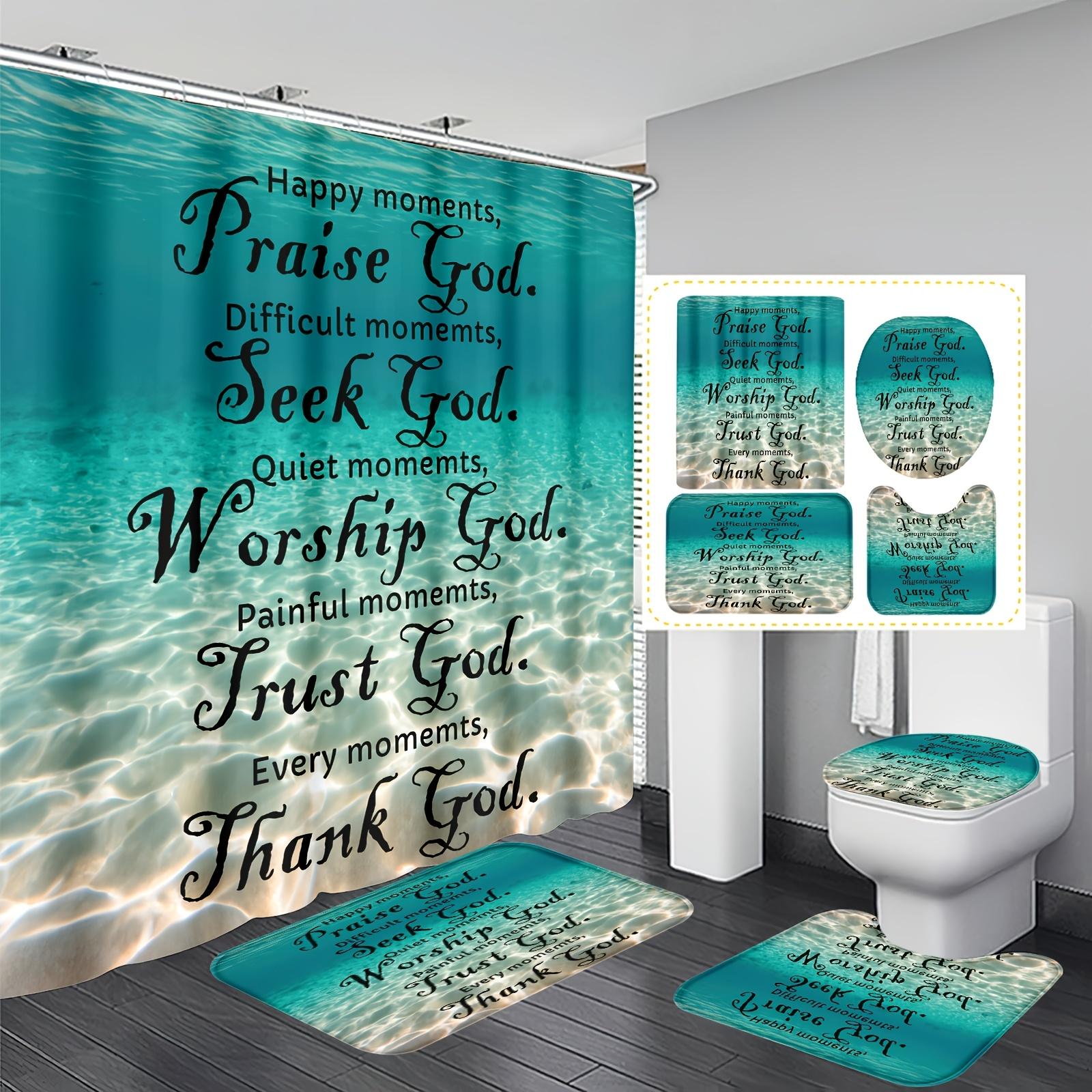 1/4pcs Blue Sea Water Waterproof Shower Curtain Set Decorative Bathroom Set Non-Slip Carpet Toilet Cover Bath Mat And 12 Hooks 4PCS Full Set
1/4pcs Blue Sea Water Waterproof Shower Curtain Set Decorative Bathroom Set Non-Slip Carpet Toilet Cover Bath Mat And 12 Hooks 4PCS Full Set