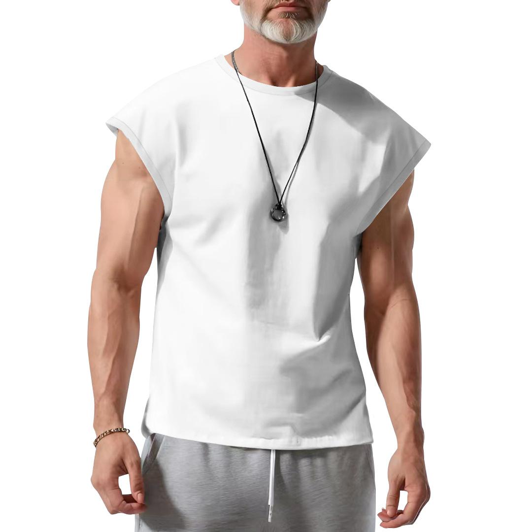 New Summer Vest Men Loose Casual Solid Color Thin T-shirt Men XXXL армія зелений колір
New Summer Vest Men Loose Casual Solid Color Thin T-shirt Men XXXL армія зелений колір