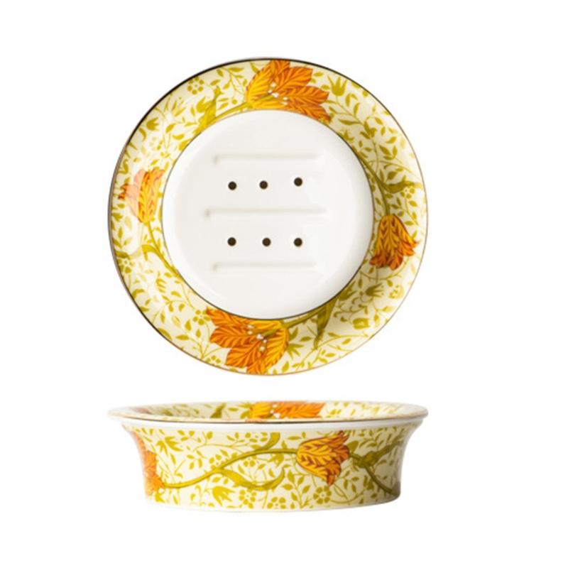 Ceramic Soap Dish Aesthetic Soap Stand With Handpainted Flower Pattern Elegant Soap Holder for Home Bathroom Decors
Ceramic Soap Dish Aesthetic Soap Stand With Handpainted Flower Pattern Elegant Soap Holder for Home Bathroom Decors