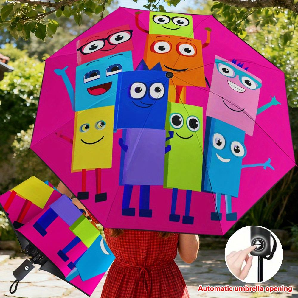 1pc Colorful Cartoon Blocks Image Automatic Folding Umbrella, Stopping Umbrella, Thickened Reinforced Frame, Perfect for Leisu (as the picture,Iron&8K)
1pc Colorful Cartoon Blocks Image Automatic Folding Umbrella, Stopping Umbrella, Thickened Reinforced Frame, Perfect for Leisu (as the picture,Iron&8K)