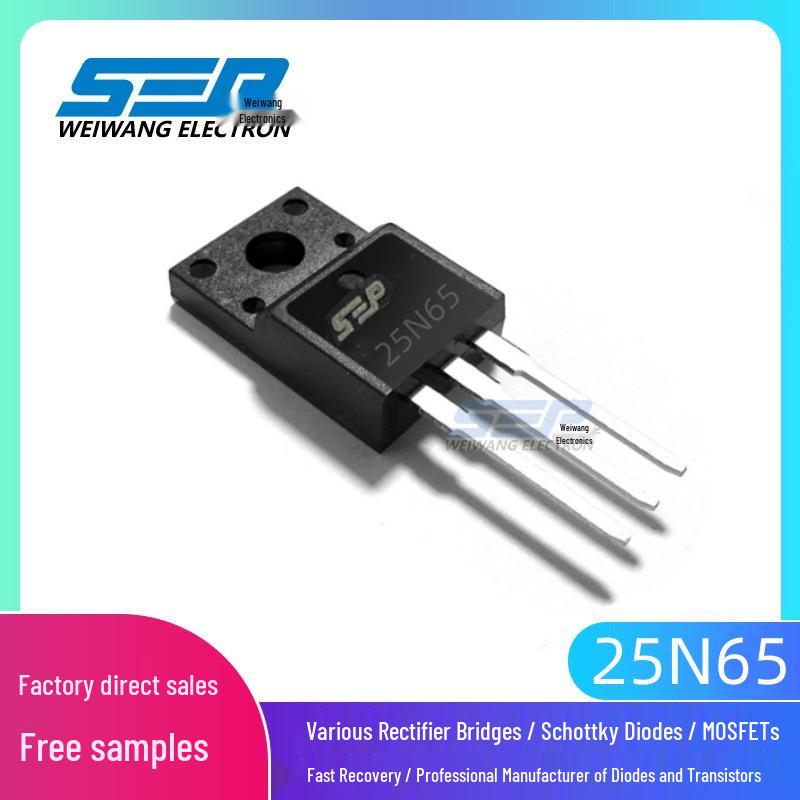 SEP Brand 25N65 TO-220F N-channel MOSFET 25A 650V Full Parameters Transistor
SEP Brand 25N65 TO-220F N-channel MOSFET 25A 650V Full Parameters Transistor