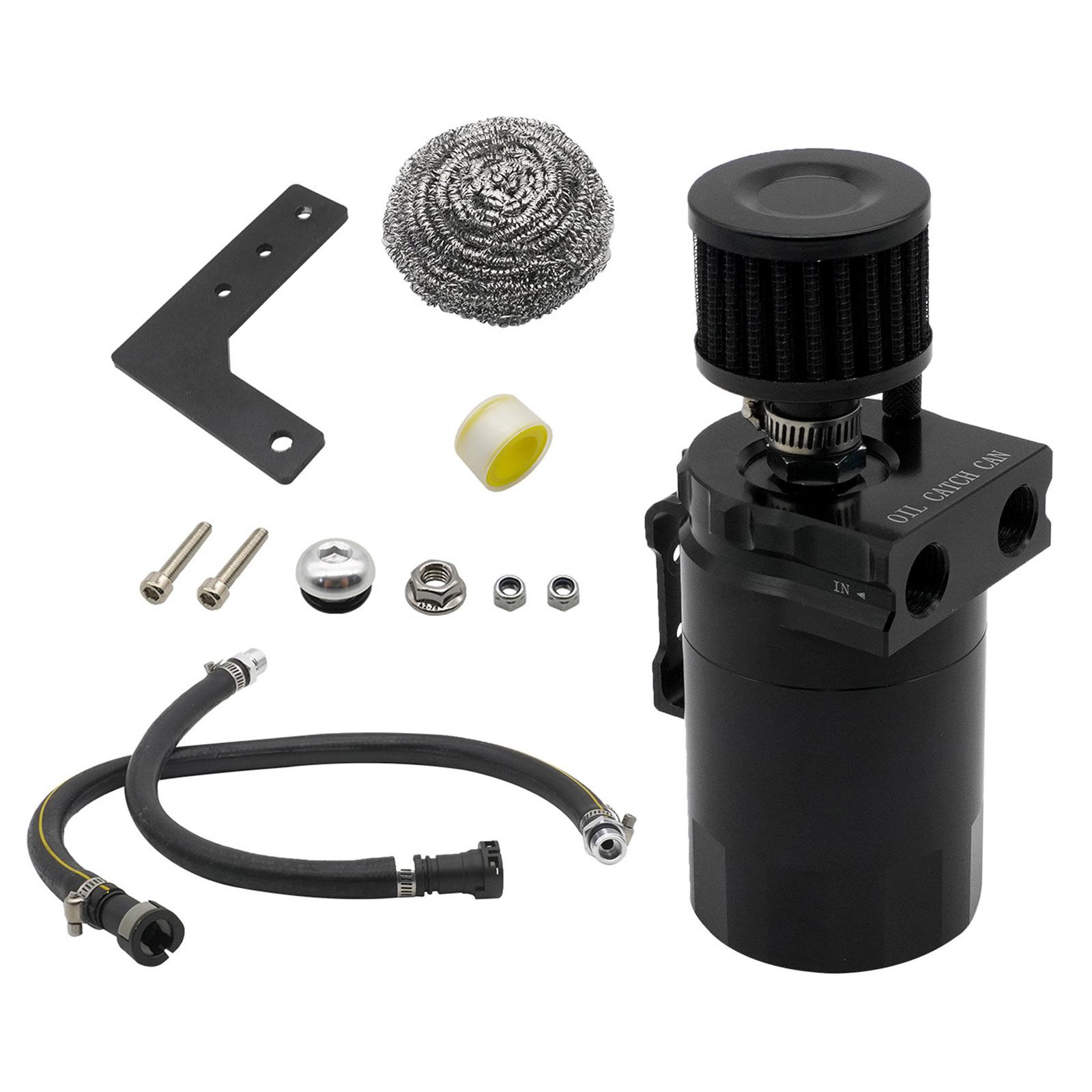 Baffle Oil Catch Can,Oil Separator Catch Can with Breather Filter 350ml Universally Aluminum Black чорний
Baffle Oil Catch Can,Oil Separator Catch Can with Breather Filter 350ml Universally Aluminum Black чорний