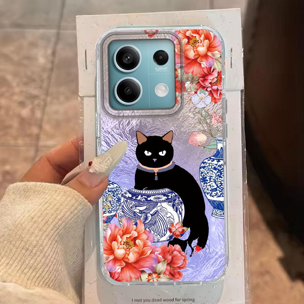Luxury Black Cat Flower Glacier Texture Phone Case for Xiaomi Mi 13T 14T Pro 11 Lite NE 5G Couple Shell Silicone Back TPU Cover Xiaomi 13T білий
Luxury Black Cat Flower Glacier Texture Phone Case for Xiaomi Mi 13T 14T Pro 11 Lite NE 5G Couple Shell Silicone Back TPU Cover Xiaomi 13T білий
