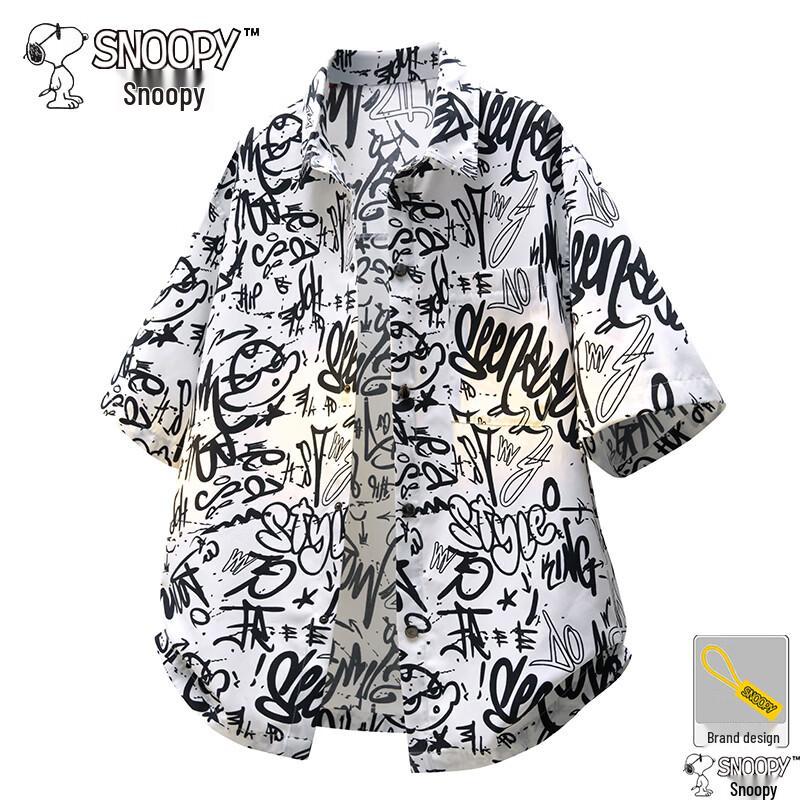 Snoopy Men s Summer Graffiti Print Loose Short Sleeve Shirt 8XL
Snoopy Men s Summer Graffiti Print Loose Short Sleeve Shirt 8XL