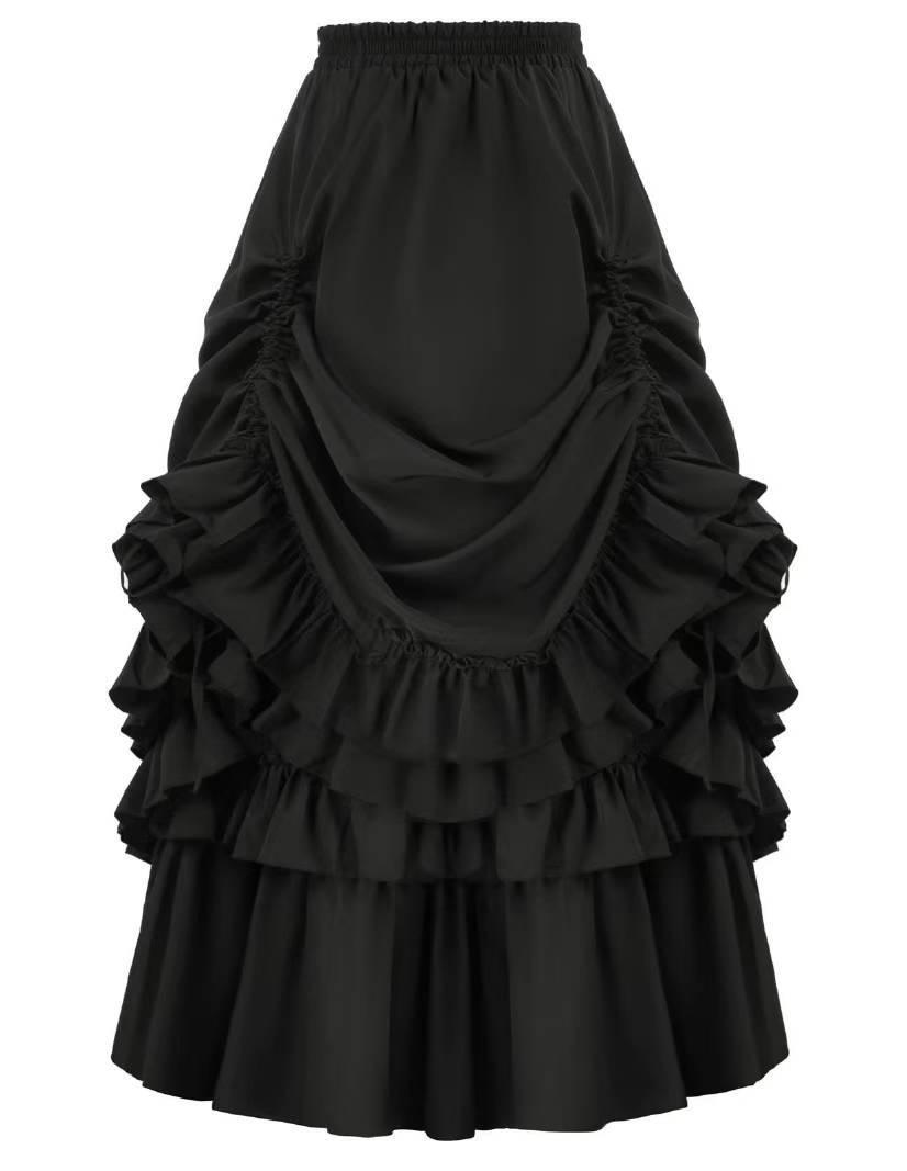 2024 Autumn Retro Gothic Victorian Irregular Adjustable Midi Skirt 2XL/3XL чёрный
2024 Autumn Retro Gothic Victorian Irregular Adjustable Midi Skirt 2XL/3XL чёрный