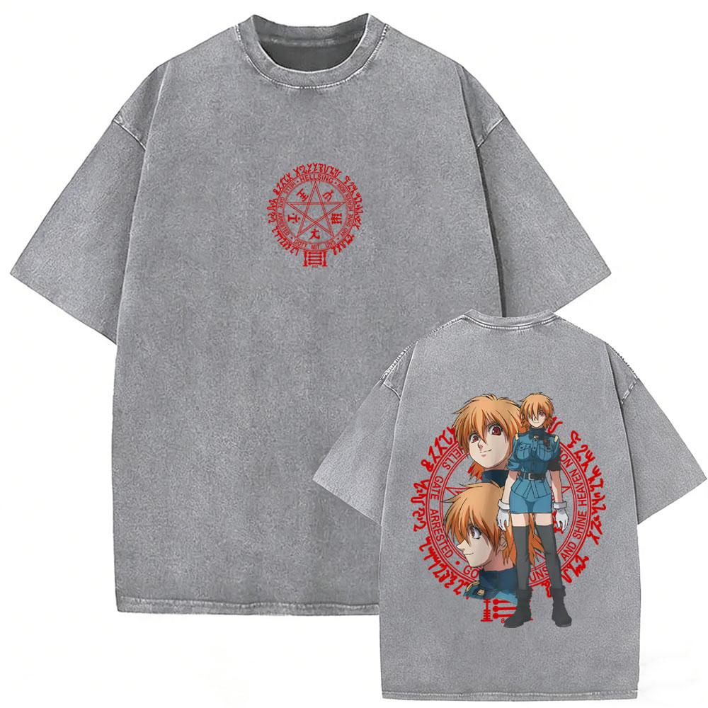 Japanese Anime Hellsing Seras Victoria Vintage Washed Tshirts Vampire Alucard Merch Tshirt Mens s Manga Oversized T Shirts S
Japanese Anime Hellsing Seras Victoria Vintage Washed Tshirts Vampire Alucard Merch Tshirt Mens s Manga Oversized T Shirts S