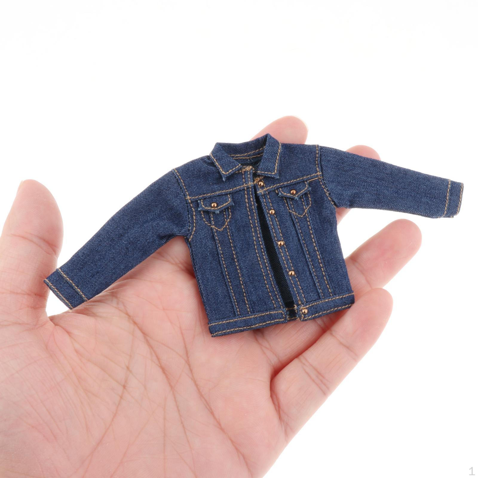 1/12 Scale Denim Jacket Costume, Miniature Clothing, Handmade Doll Clothes for 6in Model, Male
1/12 Scale Denim Jacket Costume, Miniature Clothing, Handmade Doll Clothes for 6in Model, Male