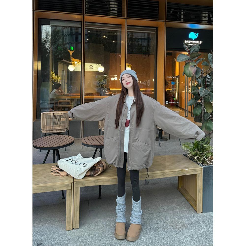 2024 casual lazy wind long-sleeved lapel black coat women s winter medium and long loose cotton coat S чёрный
2024 casual lazy wind long-sleeved lapel black coat women s winter medium and long loose cotton coat S чёрный