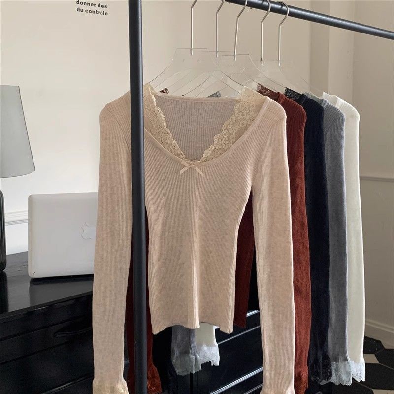 V-neck Splicing Long-sleeved Autumn and Winter Polished Inner Slim-fitting and Thin Versatile Bottoming Top S чёрный
V-neck Splicing Long-sleeved Autumn and Winter Polished Inner Slim-fitting and Thin Versatile Bottoming Top S чёрный