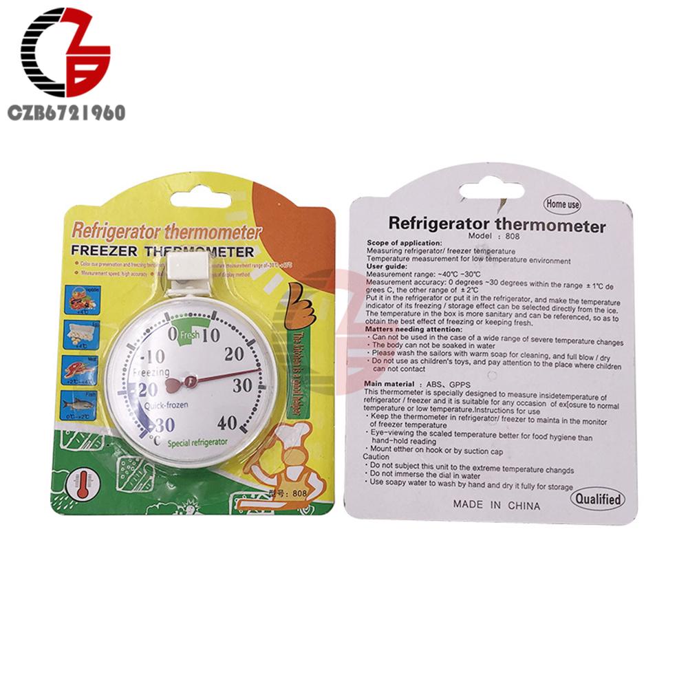 -30~40 ℃ Thin Fridge Refrigeration Temperature Gauge Measurement Tools Circular Thermometer Refrigerator Freezer Thermometer
-30~40 ℃ Thin Fridge Refrigeration Temperature Gauge Measurement Tools Circular Thermometer Refrigerator Freezer Thermometer