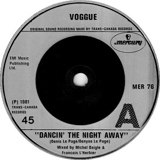 7inch Record VOGGUE - Dancin The Night Away MER76 Mercury 1981 UK Soul/Funk Used
7inch Record VOGGUE - Dancin The Night Away MER76 Mercury 1981 UK Soul/Funk Used