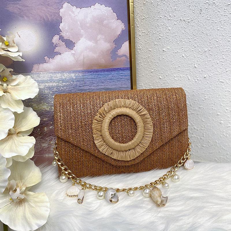 Premium small fragrant style dinner bag woven bag pearl shell conch vacation style dress seaside beach handbag темно-коричневого
Premium small fragrant style dinner bag woven bag pearl shell conch vacation style dress seaside beach handbag темно-коричневого