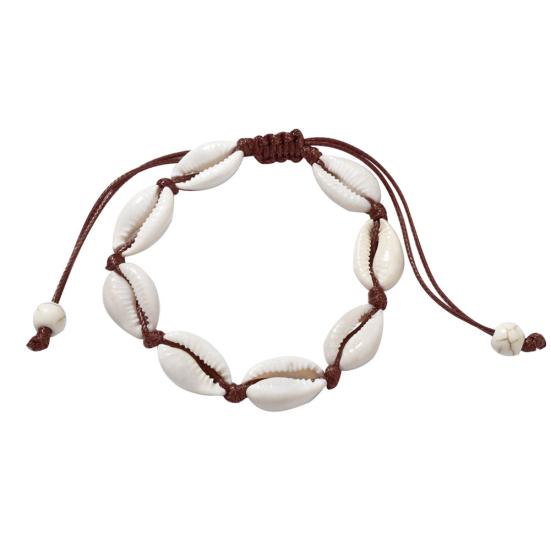 Женский браслет ручной вязки в виде ракушки, браслет-цепочка из бисера, ювелирный аксессуар коричневый
Женский браслет ручной вязки в виде ракушки, браслет-цепочка из бисера, ювелирный аксессуар коричневый