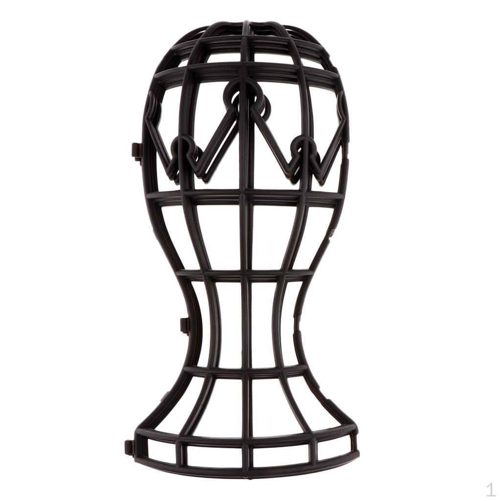 Стенд для демонстрации шиньона Держатель для шляпы Складной устойчивый инструмент коричневый