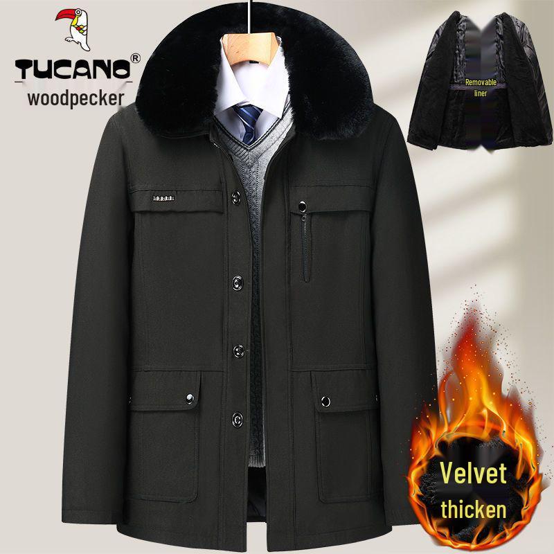 Woodpecker Dad Winter Coat Men s Thickened Cotton Jacket for Elderly - Warm Velvet-Lined Grandpa Wear 195/108A for 160-175 kg
Woodpecker Dad Winter Coat Men s Thickened Cotton Jacket for Elderly - Warm Velvet-Lined Grandpa Wear 195/108A for 160-175 kg