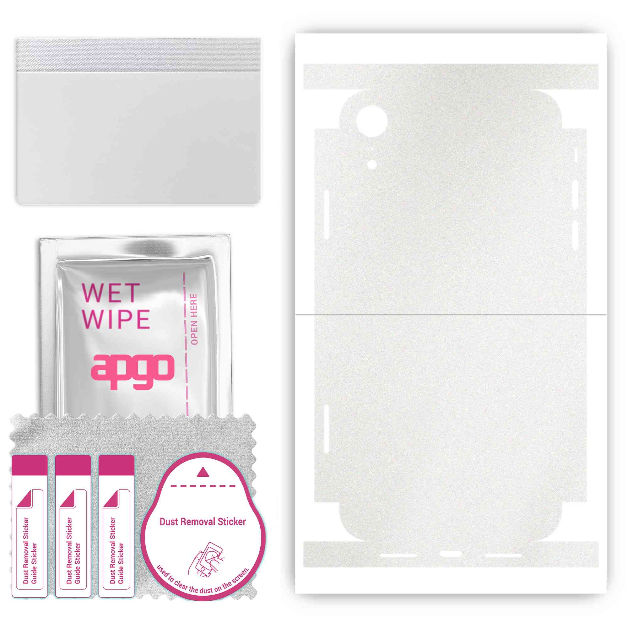 Apgo Protective Skin Sticker for the back+sides compatible with Apple iPhone XR, Full Wrap Film, Foil, Vinyl - Pattern Matte Transparent
Apgo Protective Skin Sticker for the back+sides compatible with Apple iPhone XR, Full Wrap Film, Foil, Vinyl - Pattern Matte Transparent