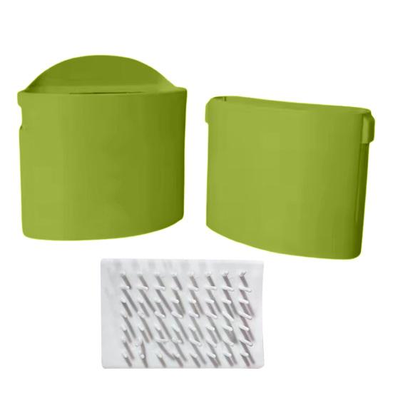 Сборник для волос Душевая ловушка для шерсти Предотвращает засоры канализации Простая установка Улавливатель для волос для душа Сменная полоска Душевая ловушка для волос зелёный