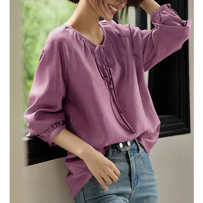 2024 Women s Slimming French Pleated Long Sleeve Shirt - Spring & Fall Fashion 2XL темно-фіолетовий колір
2024 Women s Slimming French Pleated Long Sleeve Shirt - Spring & Fall Fashion 2XL темно-фіолетовий колір